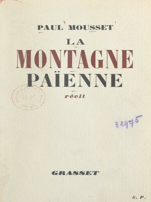 cover image of La montagne païenne